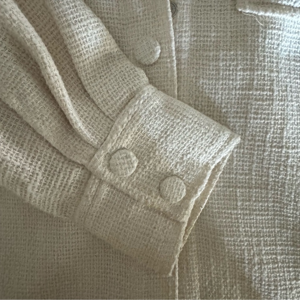 H&M Cream Button-Up Jacket - Picture 13 of 14